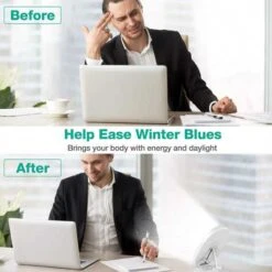 Adjustable Brightness Therapy Light: Boost Your Mood With Rotatable 10,000 Lux Lamp -Electronics Store light therapy lamp 3