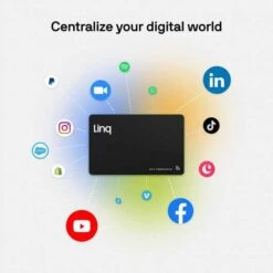Revolutionize Your Networking With Linq Digital Business Card - Smart NFC And QR Technology For Instant Connections -Electronics Store linq digital business card classic white 2