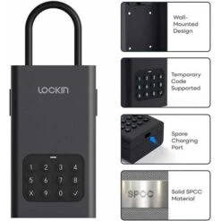 Lockin Wireless Smart Lockbox - Secure Outdoor Bluetooth Key Safe 13 Lockin Wireless Smart Lockbox - Secure Outdoor Bluetooth Key Safe -Electronics Store lockin lock box l1 wireless smart lockbox for house key outdoor wall mounted door hanging app control digital bluetooth key 5