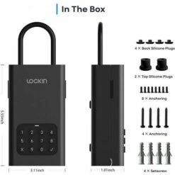 Lockin Wireless Smart Lockbox - Secure Outdoor Bluetooth Key Safe 14 Lockin Wireless Smart Lockbox - Secure Outdoor Bluetooth Key Safe -Electronics Store lockin lock box l1 wireless smart lockbox for house key outdoor wall mounted door hanging app control digital bluetooth key 6