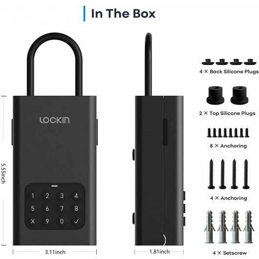 Lockin Wireless Smart Lockbox - Secure Outdoor Bluetooth Key Safe 7 Lockin Wireless Smart Lockbox - Secure Outdoor Bluetooth Key Safe - Image 7