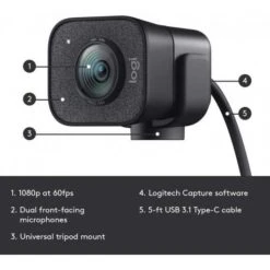 Logitech StreamCam: Perfect Your Stream With Full HD And Versatility -Electronics Store logitech streamcam the webcam for better image quality 1 2
