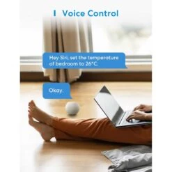 Meross WiFi Thermostat: 16A Smart Controller For Electric Floor Heating, HomeKit & Alexa Compatible, LED Touch, Voice Control -Electronics Store meross wifi thermostat 16a smart controller for electric floor heating homekit alexa compatible led touch voice control 4