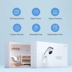 Miku Smart Baby Monitor - Contact-Free Breathing & Sleep Tracking, HD Video -Electronics Store miku smart baby monitor breathing movement monitor real time breathing sleep tracking 4