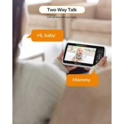 5" Video Baby Monitor - Pan-Tilt-Zoom, Night Vision, Temp Display, Two-Way Audio, 960ft Range -Electronics Store moniteur bebe moniteur video grand ecran 5 avec telecommande pan tilt zoom vision nocturne infrarouge affichage de la 6