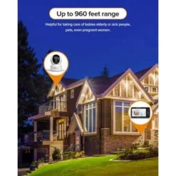 5" Video Baby Monitor - Pan-Tilt-Zoom, Night Vision, Temp Display, Two-Way Audio, 960ft Range -Electronics Store moniteur bebe moniteur video grand ecran 5 avec telecommande pan tilt zoom vision nocturne infrarouge affichage de la 7