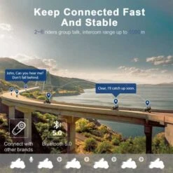 FODSPORTS FX6S Motorcycle Bluetooth Intercom- Waterproof, LED ScreenFODSPORTS FX6S Motorcycle Bluetooth Intercom -Electronics Store motorcycle bluetooth headsets communicaton system fodsports fx6s helmet intercom with led screen 6 riders group use on 3