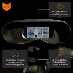 Nightfox 100V Digital Night Vision Goggles: See The Unseen, Day & Night -Electronics Store nightfox 100v for the best night vision 1 3