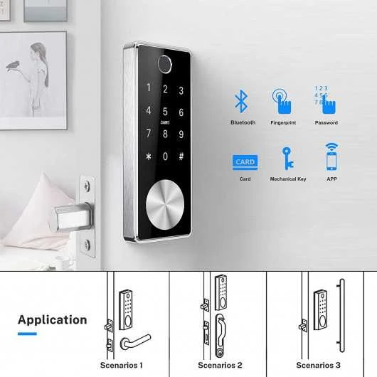 Smart Security Deadbolt: Nyboer Touchscreen Lock With Fingerprint And Bluetooth Access 5 Smart Security Deadbolt: Nyboer Touchscreen Lock With Fingerprint And Bluetooth Access - Image 5
