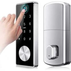 Smart Security Deadbolt: Nyboer Touchscreen Lock With Fingerprint And Bluetooth Access 12 Smart Security Deadbolt: Nyboer Touchscreen Lock With Fingerprint And Bluetooth Access -Electronics Store nyboer t11b the 5 in 1 lock 1 5