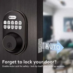 OrangeIOT Keyless Deadbolt: Secure Electronic Lock With Keypad For Easy Access 10 OrangeIOT Keyless Deadbolt: Secure Electronic Lock With Keypad For Easy Access -Electronics Store orangeiot keyless entry deadbolt lock electronic keypad door lock auto lock 1 touch locking 20 user codes easy to install 2