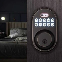 OrangeIOT Keyless Deadbolt: Secure Electronic Lock With Keypad For Easy Access 15 OrangeIOT Keyless Deadbolt: Secure Electronic Lock With Keypad For Easy Access -Electronics Store orangeiot keyless entry deadbolt lock electronic keypad door lock auto lock 1 touch locking 20 user codes easy to install 7