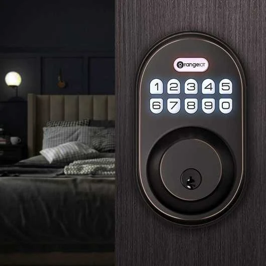 OrangeIOT Keyless Deadbolt: Secure Electronic Lock With Keypad For Easy Access 8 OrangeIOT Keyless Deadbolt: Secure Electronic Lock With Keypad For Easy Access - Image 8