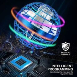 AMERFIST 2023 Flying Orb Ball: Cosmic Boomerang Hover Toy With RGB Lights - Perfect Gift For Kids & Teens, Blue -Electronics Store pocket sized serenity pulsetto vagus nerve stimulator for ultimate relaxation 4