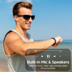 Polarized Bluetooth Sunglasses With Voice Assistant & UV Protection, Ideal For Outdoor Adventures -Electronics Store polarized bluetooth sunglasses with voice assistant uv protection ideal for outdoor adventures 2