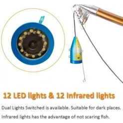 Portable Underwater Fishing Camera With 9'' HD LCD Monitor, Infrared Lights -Electronics Store portable underwater fishing camera video fish finder with 9 hd lcd monitor 1200tvl camera for ice lake boat fishing 24pcs 4