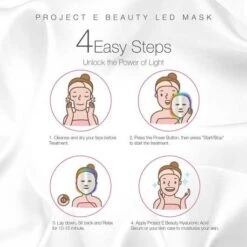 Transform Your Skin: 7-Color LED Photon Mask By Project E Beauty -Electronics Store project e pe021 a mask for skin rejuvenation 1 2