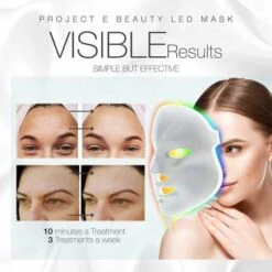 Transform Your Skin: 7-Color LED Photon Mask By Project E Beauty -Electronics Store project e pe021 a mask for skin rejuvenation 1 6