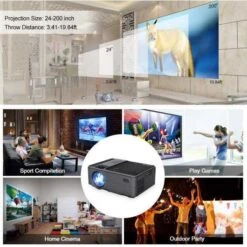 Compact Smart Projector: WiFi & Bluetooth, 1080P HD, Portable Home Cinema -Electronics Store projectors portable bluetooth projector the portable wireless projector portable bluetooth projector is a wireless projector wit 5
