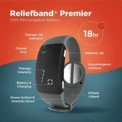 Reliefband Sickness Wristband: Drug-Free Relief For Motion Sickness -Electronics Store reliefband premier the anti nausea bracelet 3
