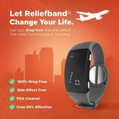Reliefband Sickness Wristband: Drug-Free Relief For Motion Sickness -Electronics Store reliefband premier the anti nausea bracelet 6