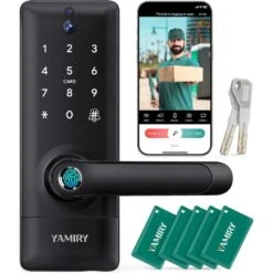 Revolutionary 2-in-1 Video Doorbell Smart Lock With Keypad -Electronics Store revolutionary 2 in 1 video doorbell smart lock with keypad 5