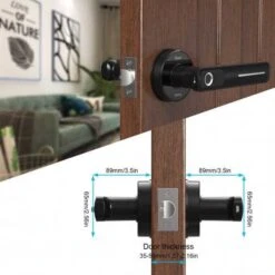 Upgrade Your Home Security With The Rulart Biometric Fingerprint Door Lock – Easy Installation, Keyless Access -Electronics Store rulart fm01 a biometric front door 1 3