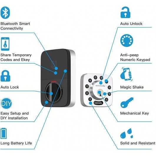 Ultraloq U-Bolt: Smart Lock With Bluetooth & Keyless Entry 4 Ultraloq U-Bolt: Smart Lock With Bluetooth & Keyless Entry - Image 4