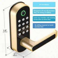 Sifely Keyless Fingerprint Smart Door Lock – 6 Unlock Options, Biometric Handle, Remote Access, Easy Install 24 Sifely Keyless Fingerprint Smart Door Lock – 6 Unlock Options, Biometric Handle, Remote Access, Easy Install -Electronics Store sifely smart lock keyless entry door lock keypad door lock fingerprint door lock biometric door lock keypad entry door 11