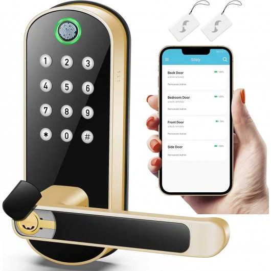 Sifely Keyless Fingerprint Smart Door Lock – 6 Unlock Options, Biometric Handle, Remote Access, Easy Install 8 Sifely Keyless Fingerprint Smart Door Lock – 6 Unlock Options, Biometric Handle, Remote Access, Easy Install - Image 8