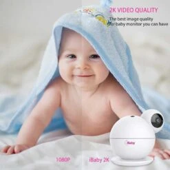 Smart Baby Monitor With 2K Video, 355° Pan, Cry Alerts, 2 Way Talk, Moonlight Projector, Temperature & Humidity Alerts -Electronics Store smart baby monitor with 2k video 355° pan cry alerts 2 way talk moonlight projector temperature humidity alerts 3