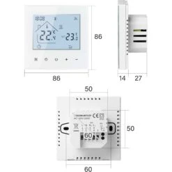 Smart Beok WiFi Thermostat: Programmable Wall Controller For Gas Boilers, Alexa-Compatible, LCD Display, Easy Install -Electronics Store smart beok wifi thermostat programmable wall controller for gas boilers alexa compatible lcd display easy install 4