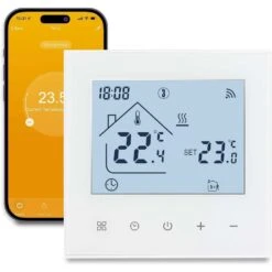 Smart Beok WiFi Thermostat: Programmable Wall Controller For Gas Boilers, Alexa-Compatible, LCD Display, Easy Install -Electronics Store smart beok wifi thermostat programmable wall controller for gas boilers alexa compatible lcd display easy install 5