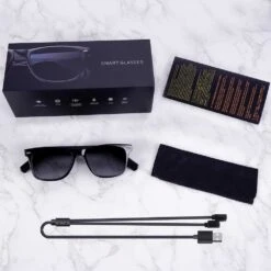 Smart Bluetooth Sunglasses With Open-Ear Speakers For Music And Calls