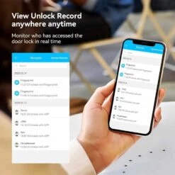 CATCHFACE Fingerprint Smart Door Lock - Keyless Electronic Security For Homes And Apartments -Electronics Store smart box lockcatchface key lock box 5 in 1 bluetooth lock box support ttlock app and share ekey bluetooth key lockbox for door 3