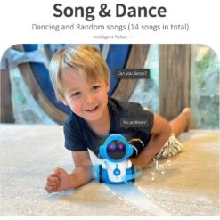 Smart Talking Robot For Kids Rechargeable Interactive Toy With Voice Control, Singing, Dancing & Recording -Electronics Store smart talking robot for kids rechargeable interactive toy with voice control singing dancing recording 1 3