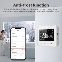 Smart WiFi Thermostat With LED Touch Screen - Remote & Voice Control For Gas Boilers, Compatible With Alexa & Google Home -Electronics Store smart wifi thermostat with led touch screen remote voice control for gas boilers compatible with alexa google home 2