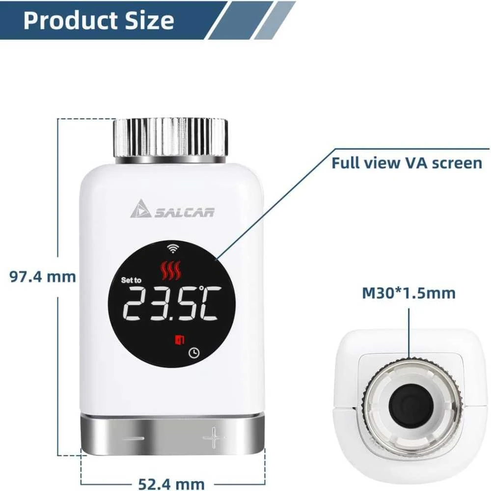 Smart WiFi Thermostat With Voice Control, Programmable Design, Energy Saving, Easy Setup 2 Smart WiFi Thermostat With Voice Control, Programmable Design, Energy Saving, Easy Setup - Image 2