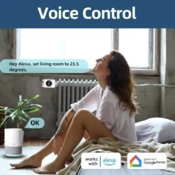 Smart WiFi Thermostat With Voice Control, Programmable Design, Energy Saving, Easy Setup 15 Smart WiFi Thermostat With Voice Control, Programmable Design, Energy Saving, Easy Setup -Electronics Store smart wifi thermostat with voice control programmable design energy saving easy setup 1 6