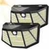 Ostweer 310 LED Solar Motion Lights - IP65 Waterproof, 270° Wide Angle, 3 Modes For Garage, Backyard, Deck