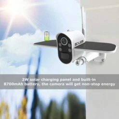 Soliom S100 Solar-Powered Wireless Outdoor Security Camera With Motion Detection, Night Vision -Electronics Store soliom s100 solar outdoor security camera 1 2