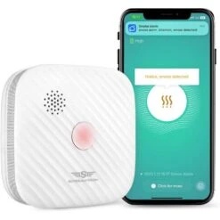 Spreadtron Smart Wi-Fi Smoke Alarm: 10-Year Sensor & Real-Time Alerts For Ultimate Home Safety -Electronics Store spreadtron smart wi fi smoke alarm 10 year sensor real time alerts for ultimate home safety 12