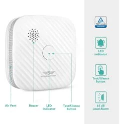 Spreadtron Smart Wi-Fi Smoke Alarm: 10-Year Sensor & Real-Time Alerts For Ultimate Home Safety