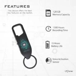 TCTEC 128GB Voice Recorder - Voice Activated, USB-C, 1500H Capacity 10 TCTEC 128GB Voice Recorder - Voice Activated, USB-C, 1500H Capacity -Electronics Store tctec 128gb voice recorder voice activated usb c 1500h capacity 4