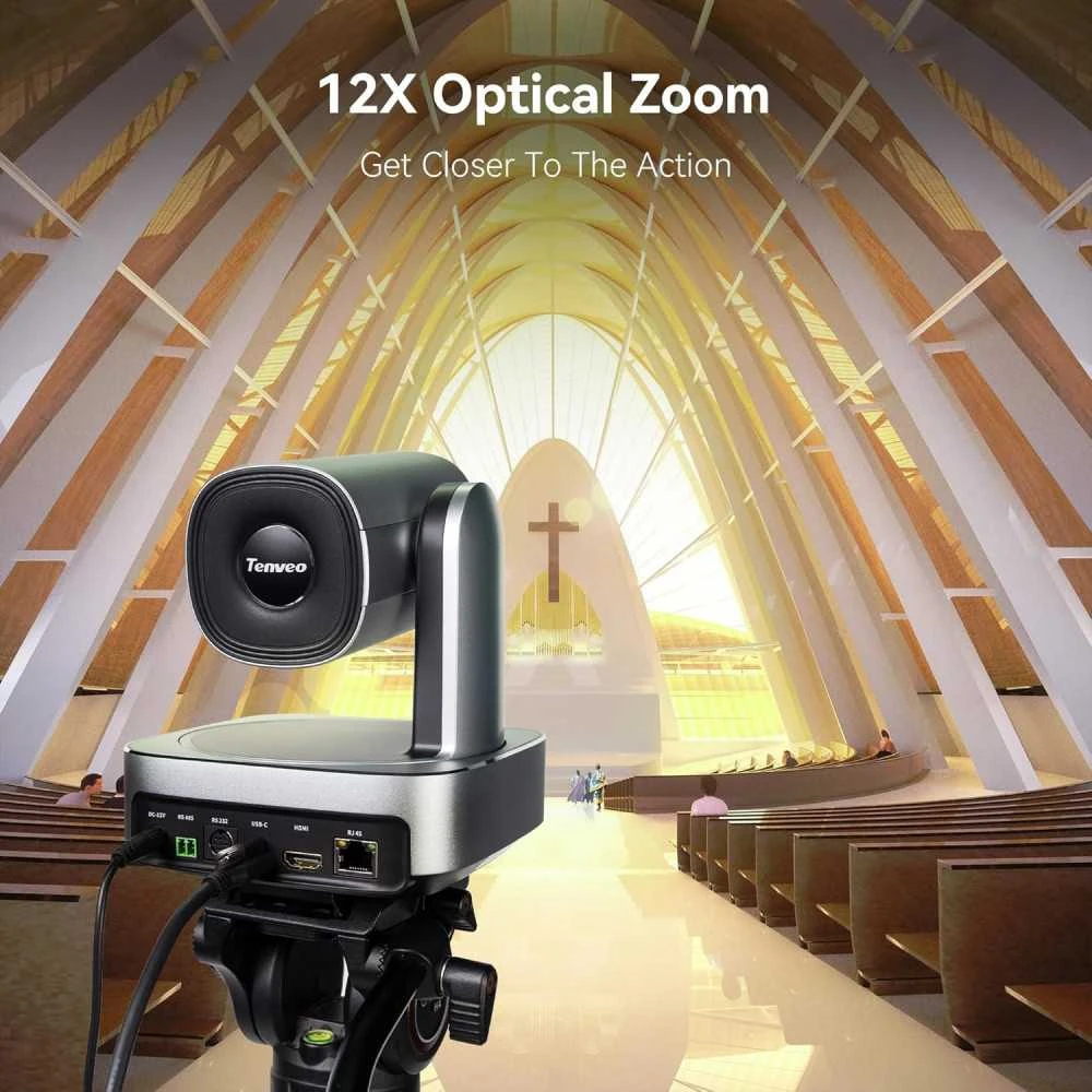 Tenveo VL12U 4K PTZ Camera: 12X Zoom, Wide Angle, Perfect For Conferencing & Streaming 5 Tenveo VL12U 4K PTZ Camera: 12X Zoom, Wide Angle, Perfect For Conferencing & Streaming - Image 5