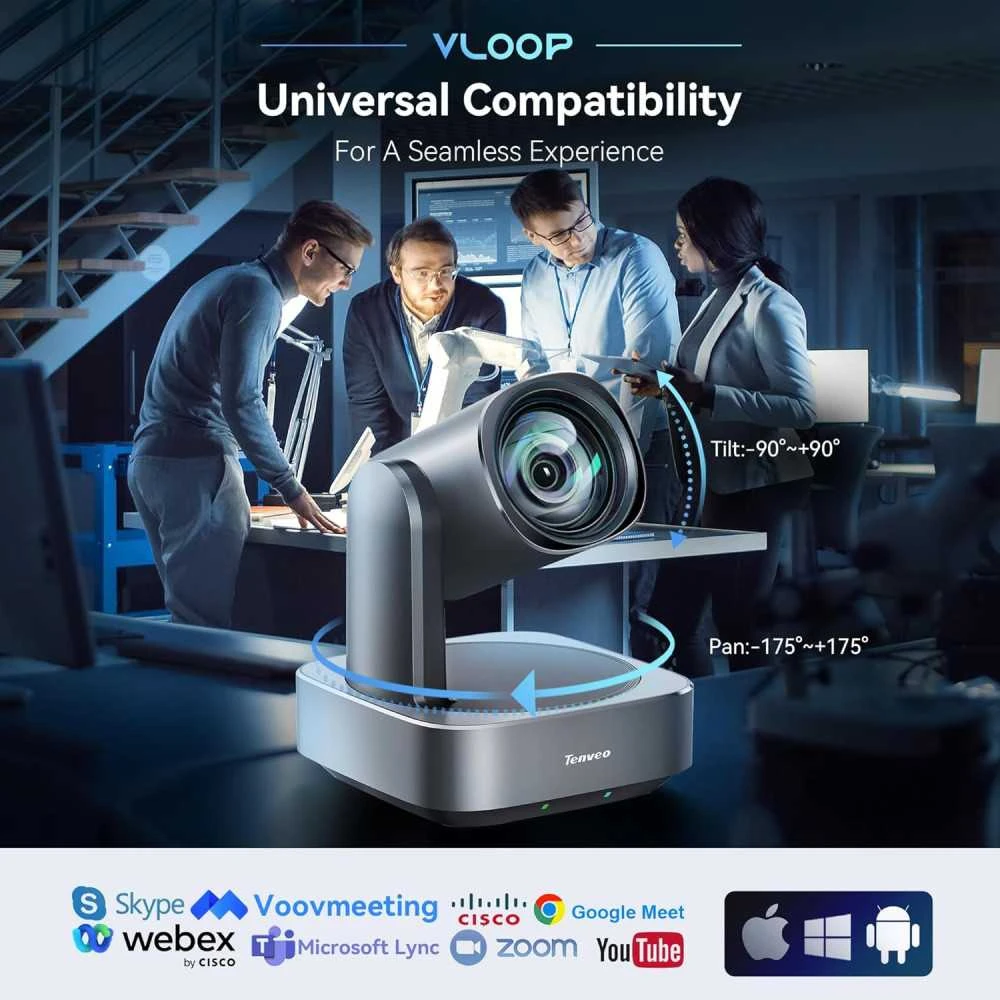 Tenveo VL12U 4K PTZ Camera: 12X Zoom, Wide Angle, Perfect For Conferencing & Streaming 6 Tenveo VL12U 4K PTZ Camera: 12X Zoom, Wide Angle, Perfect For Conferencing & Streaming - Image 6