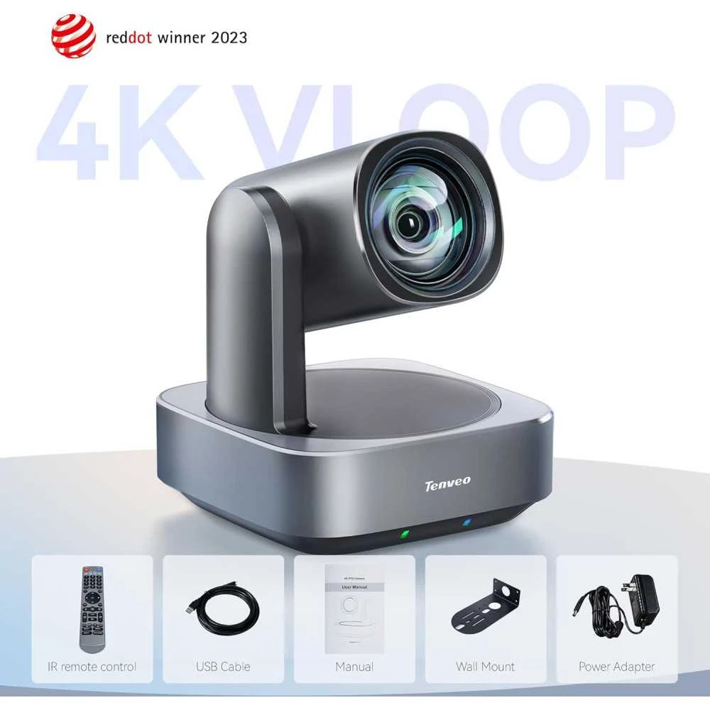 Tenveo VL12U 4K PTZ Camera: 12X Zoom, Wide Angle, Perfect For Conferencing & Streaming 1 Tenveo VL12U 4K PTZ Camera: 12X Zoom, Wide Angle, Perfect For Conferencing & Streaming