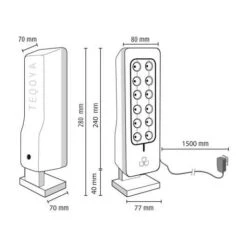 TEQOYA 450 Air Purifier - Silent, Filterless, Eco-Friendly For Large Spaces -Electronics Store teqoya 450 purificateur d air sans filtre neutralise 99 des particules ultrafines jusqu a 50m2 ioniseur d air sans ozone 1 13