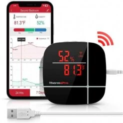 ThermoPro WiFi Thermometer: Your Smart Climate Guardian -Electronics Store thermopro tp90 temperature and humidity 1 5