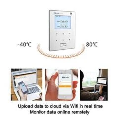Smart WiFi Temperature And Humidity Monitor – Remote Data Access & Alerts For Optimal Control -Electronics Store thermostats elitech rcw 800 control the temperature and humidity elitech rcw 800 is a wireless temperature and humididty monitor 6